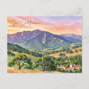 Cartão Postal Ojai California Viagem