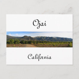 Cartão Postal Ojai Valley Com Neve