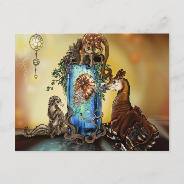 Cartão Postal Okapi e os Odlings (Frente)