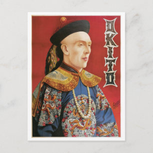 Cartão Postal Okito ~ Oriental Maggie Vintage Magic Act