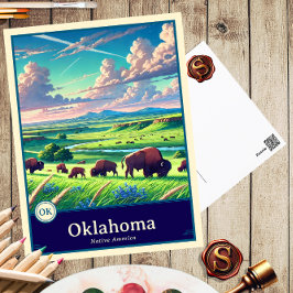 Cartão Postal Oklahoma | Cartão-postal Sombreado do Cel do Estil