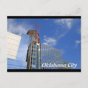 Cartão Postal Oklahoma City, Devon Tower Construction Postcard