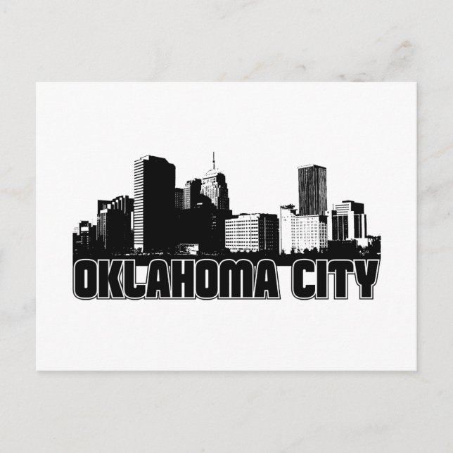 Cartão Postal Oklahoma City Skyline (Frente)