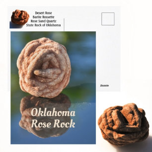 Cartão Postal Oklahoma Desert Rose Rock Rocha Estadual Fotográfi