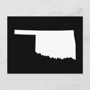 Cartão Postal Oklahoma em Branco e Negro