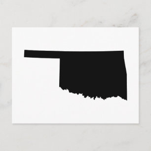 Cartão Postal Oklahoma em Preto e Branco