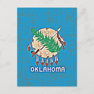 CARTÃO POSTAL OKLAHOMA FLAG