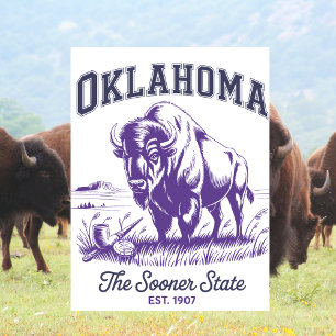Cartão Postal Oklahoma O Estado dos Pioneiros Est. 1907