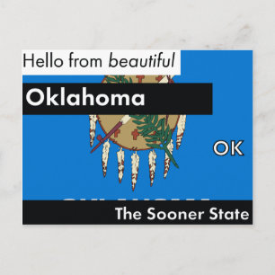 Cartão Postal Oklahoma O Estado Mais Cedo