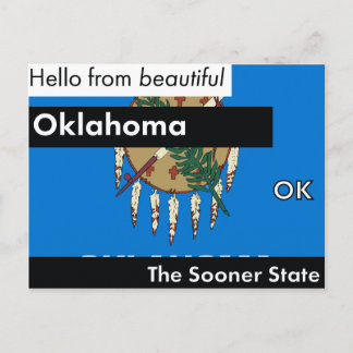 Cartão Postal Oklahoma O Estado Mais Cedo