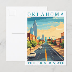 Cartão Postal Oklahoma, o Estado mais cedo dos EUA, Viagem