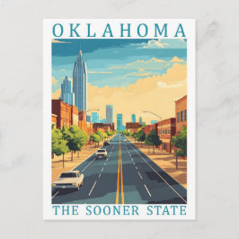 Cartão Postal Oklahoma, o Estado mais cedo dos EUA, Viagem