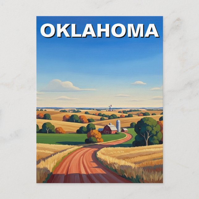 Cartão Postal Oklahoma Travel (Frente)