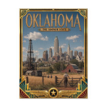 Oklahoma Vintage Art Deco Era de Ouro