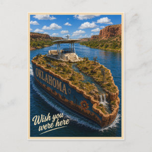 Cartão Postal Oklahoma   Wish You Were Here   Série Estado