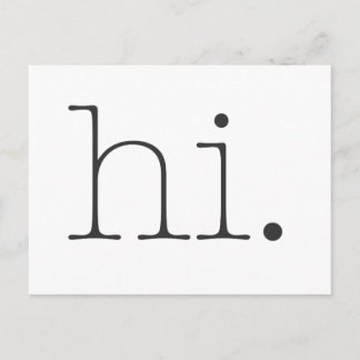 Cartão Postal Olá.