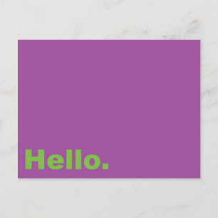 Cartão Postal Olá.