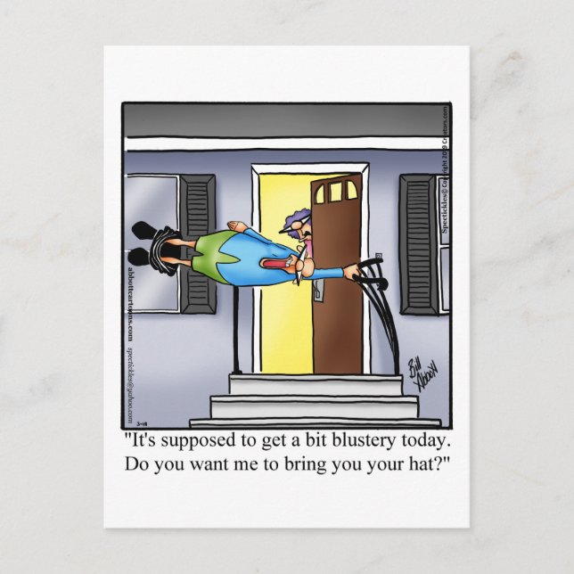 Cartão Postal Olá, Cartão-postal Humor (Frente)