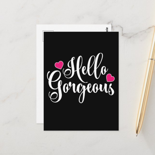 Cartão Postal Olá Cartão-postal maravilhoso (Frente/Verso In Situ)