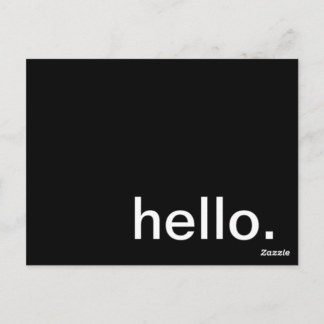 Cartão Postal Olá, como estamos? (Verso)