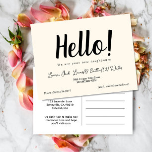 Cartão Postal Olá, conheça os vizinhos