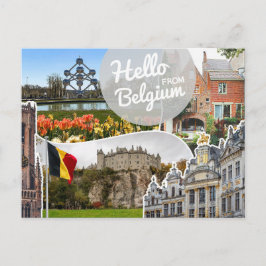 Cartão Postal Olá da Bélgica