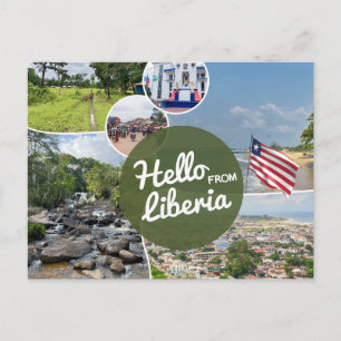 Cartão Postal Olá da Libéria