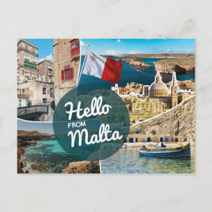 Cartão Postal Olá da Malta