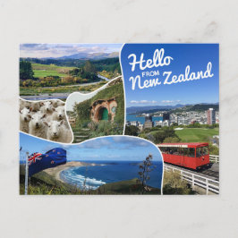 Cartão Postal Olá da Nova Zelândia