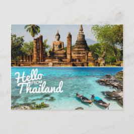 Cartão Postal Olá da Tailândia
