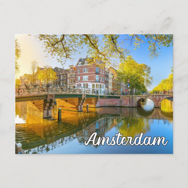 Cartão Postal Olá De Amsterdã, Holanda (Frente)