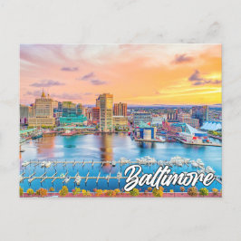 Cartão Postal Olá De Baltimore, Maryland, Estados Unidos