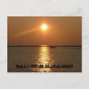 Cartão Postal Olá de Cleveland - Sunset