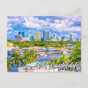 Cartão Postal Olá De Fort Lauderdale, Flórida, EUA