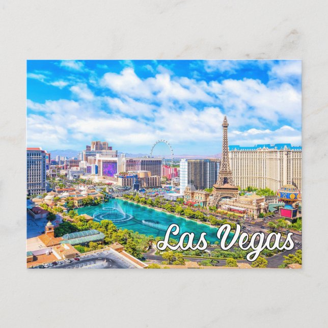 Cartão Postal Olá De Las Vegas, Nevada, Estados Unidos (Frente)