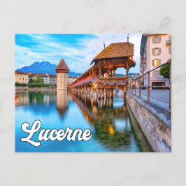 Cartão Postal Olá De Lucerne, Suiça
