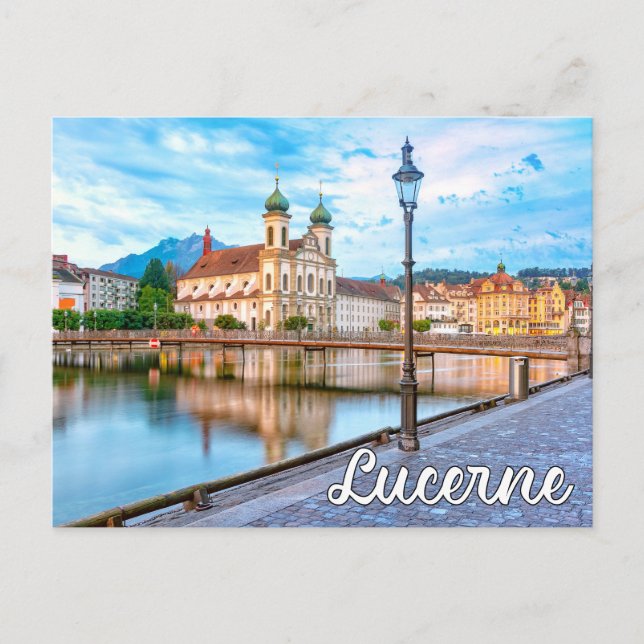 Cartão Postal Olá De Lucerne, Suiça (Frente)