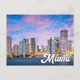 Cartão Postal Olá De Miami, Flórida, Estados Unidos