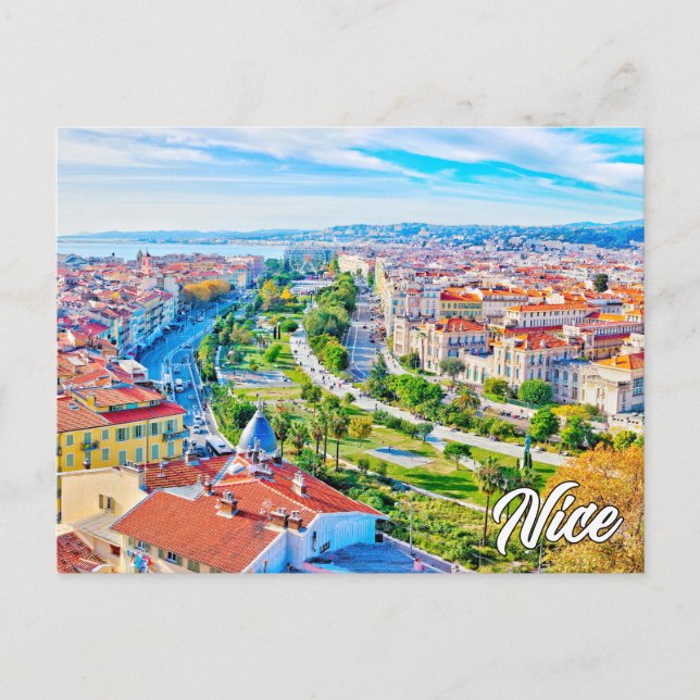 Cartão Postal Olá De Nice, França (Frente)
