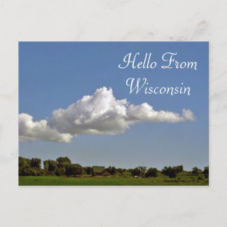 Cartão Postal Olá De Wisconsin