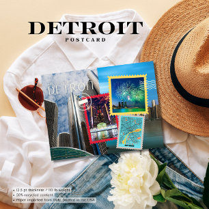Cartão Postal Olá Do Cartão-Postal De Detroit