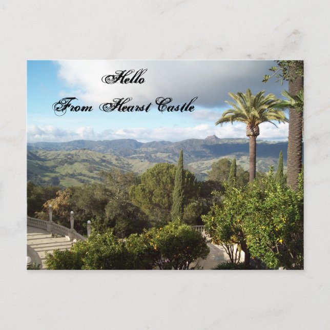 Cartão Postal Olá Do Castelo Hearst (Frente)