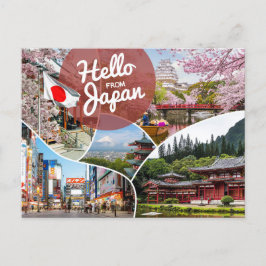 Cartão Postal Olá do Japão