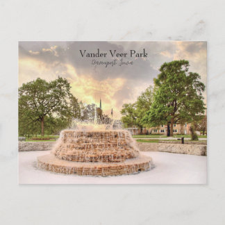 Cartão Postal Olá do lindo Vander Veer Park Postcard