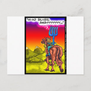 Cartão Postal Olá Ho Silver? Diversão Presentes de Cartoon Paród