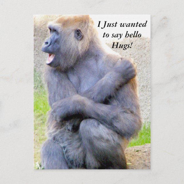 Cartão Postal Olá Hug_ (Frente)