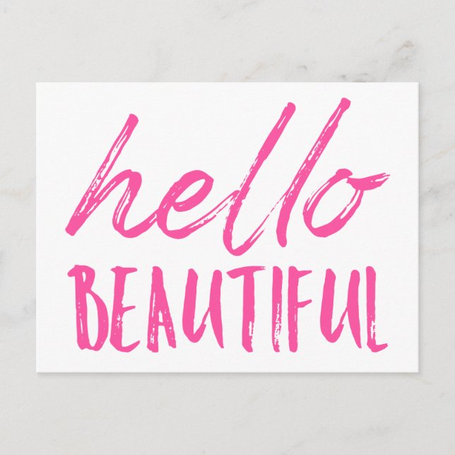 Cartão Postal Olá linda (Frente)