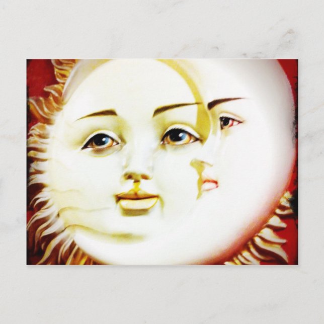 Cartão Postal Olá, Lua. Olá, Sun. (Frente)