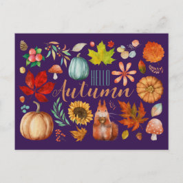 Cartão Postal Olá outono