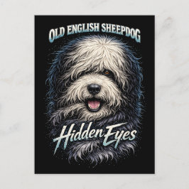 Cartão Postal Old English Sheepdog